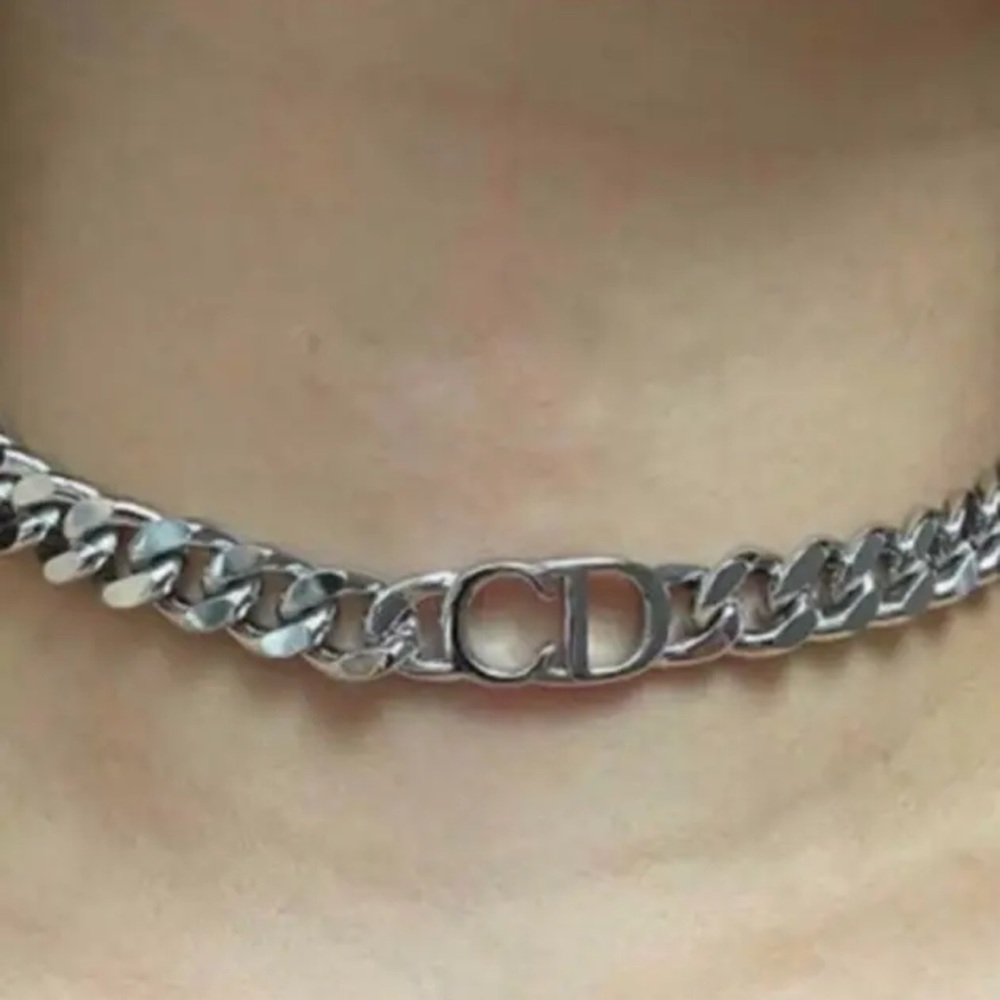 Designer inspired choker necklace set bracelet & ring sterling silver non fading - Picture 6 of 7